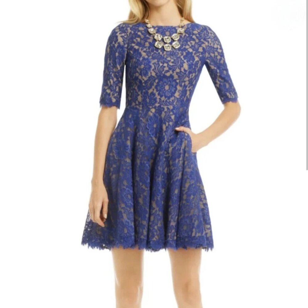 Monique Luhillier Floral Dress